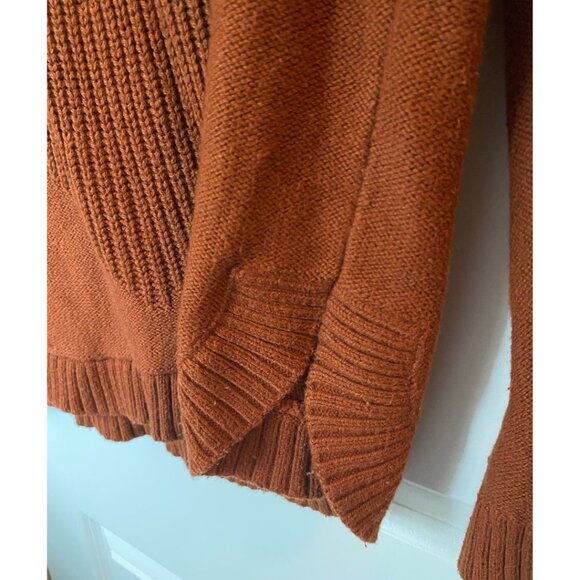 Banana Republic Oversized Chevron-Knit Cowl-Neck Sweater Women Size Large - Picture 7 of 8